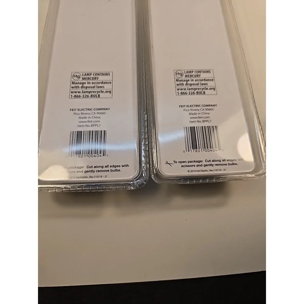 Feit Electric BPPL7 Soft White 7 Watt PL Compact CFL Bulb 5.31 L in.  Lot Of 2‎
